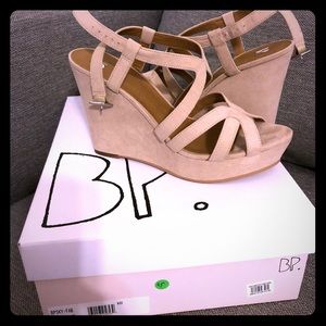 BP nude wedges